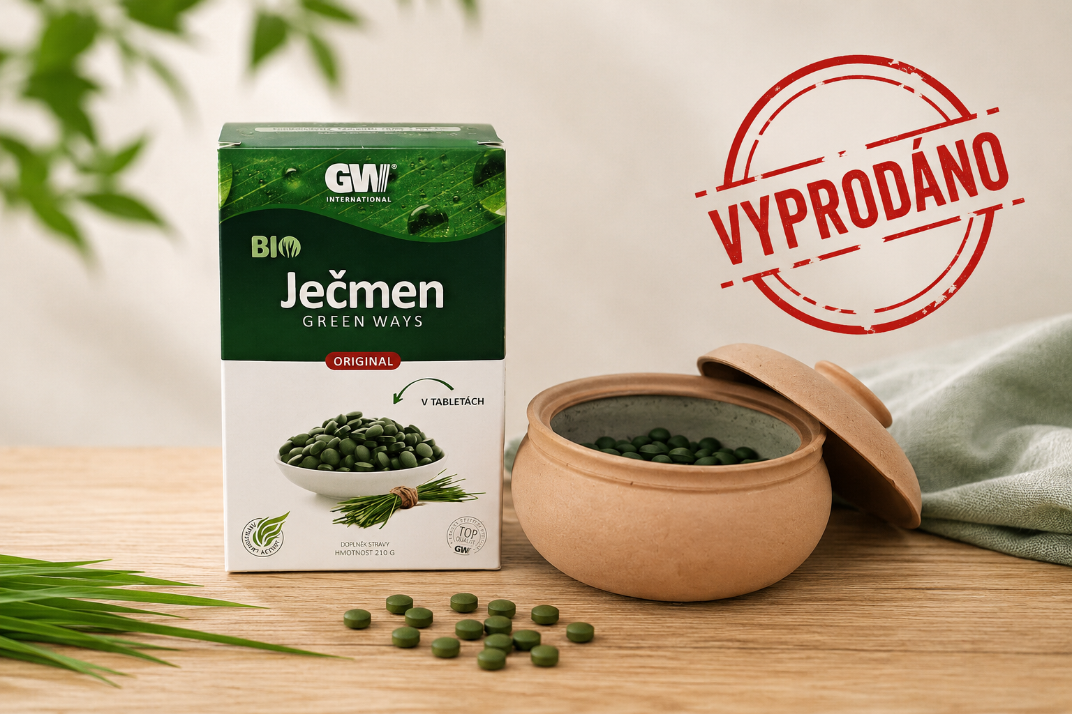 Ječmen Green Ways tablety jsou vyprodané. Co zvolit místo nich?