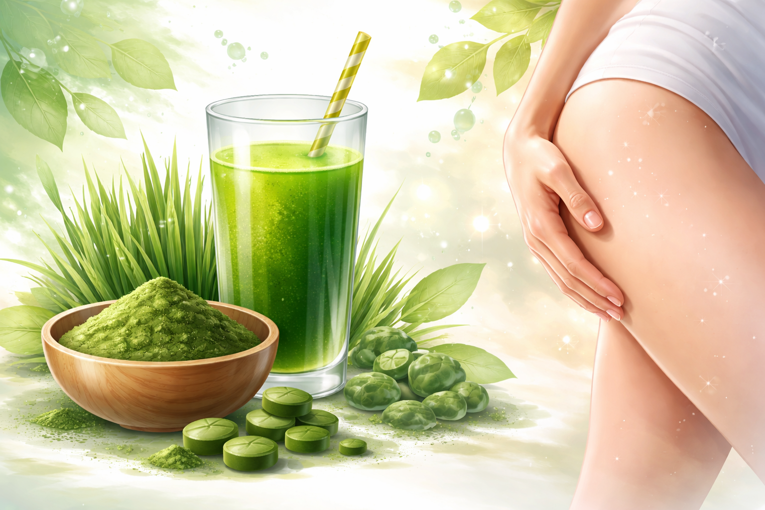 Ovlivní chlorella a ječmen celulitidu?