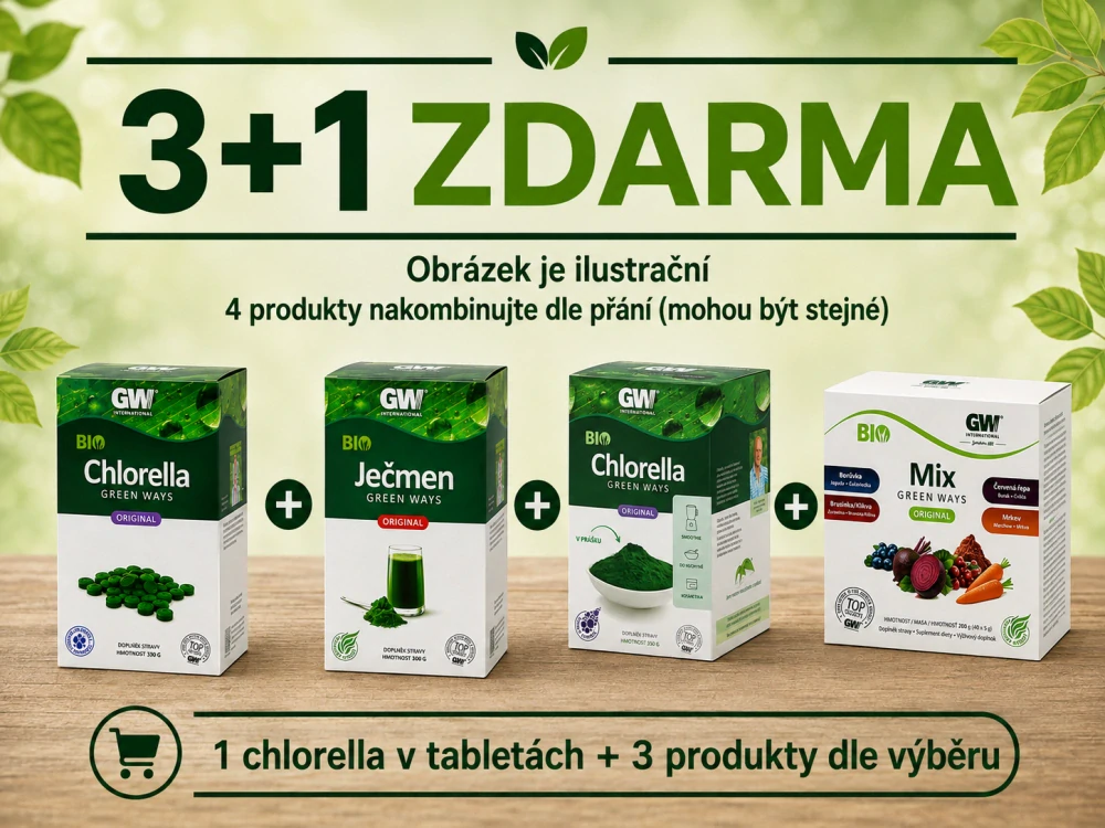 1 produkt GW dle výběru mimo CGF a kosmetiky (à 900 Kč při objednání 4 ks)