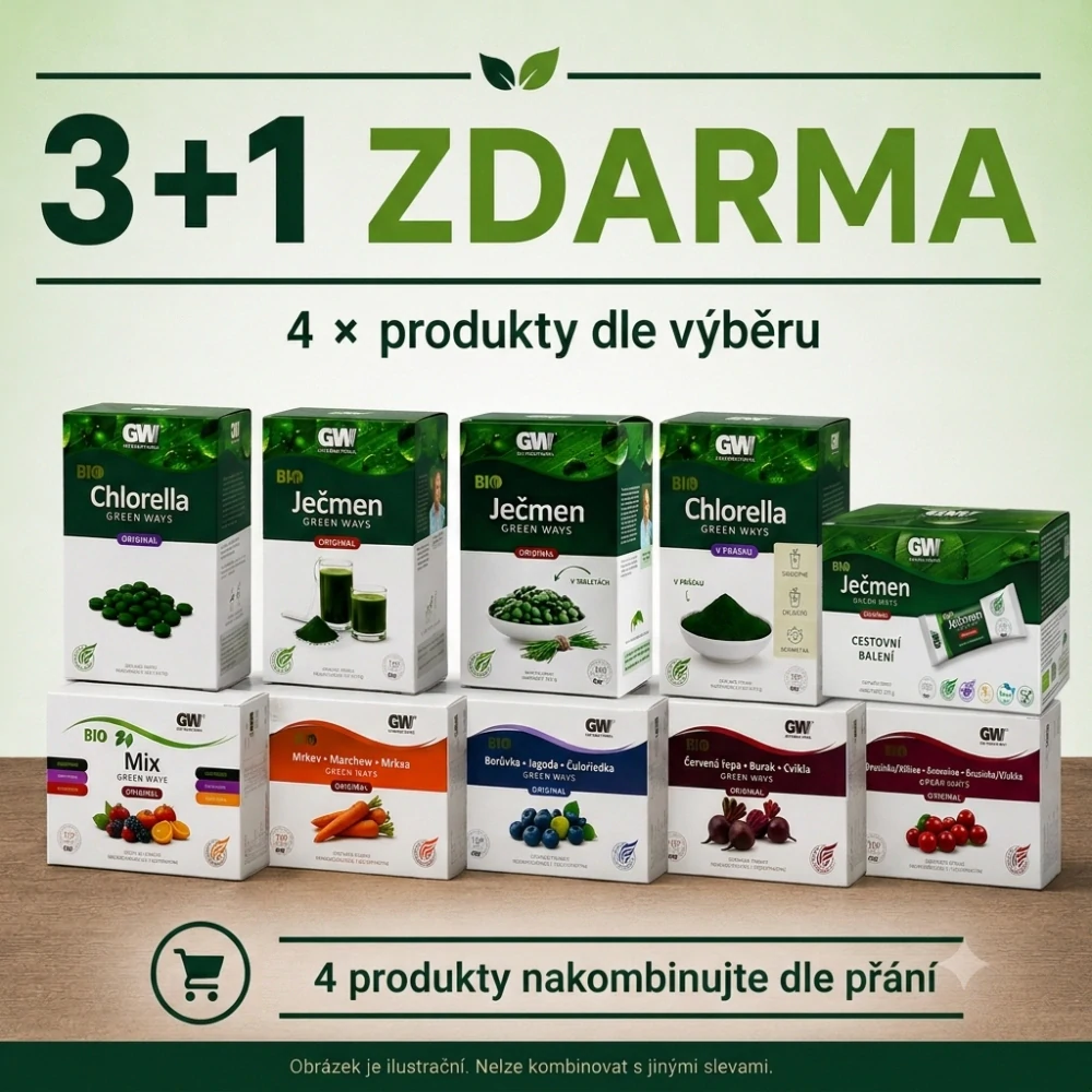 1 produkt GW dle výběru mimo CGF a kosmetiky (à 900 Kč při objednání 4 ks)