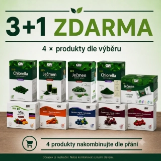 Green Ways 3+1 zdarma (4 produkty à 900 Kč dle výběru - kromě CGF a kosmetiky)